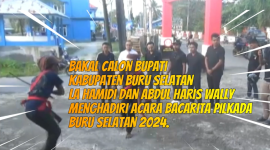 Bacalon Buru Selatan La Hamidi dan Abdul Haris Wally Hadiri Bacarita Pilkada Bursel 2024