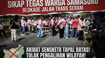 Sikap Tegas Warga Samasuru: Blokade Jalan Trans Seram Akibat Sengketa Tapal Batas