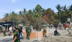 Danrem 151/Binaiya Terima Laporan, TNI-Polri dan Warga Gotong Royong Bersihkan Patahuwe