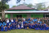 Jumat Berkah Korem 151/Binaya Hadir di Almadinah, Danrem Raffles Turun Bersama Santri