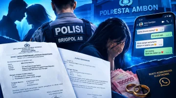 Subur Perselingkuhan Berbuah Aduan ke Polresta Ambon, Brigpol AB Pemeran Utama