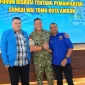 Ketua Harian Eliza de Lima dan Wakil Ketua Pengolahan Opini Publik, Fahrul Kaisuku bersama Pangdam Pattimura.*